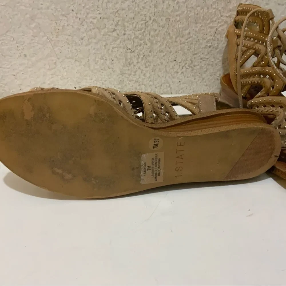 1. State Maygan Mini Wedge Sandal Grasshopper Size 7 M